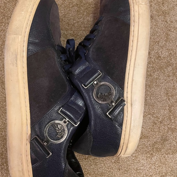 Versace Collection Sneakers Shoe Size 39/7.5 US Leather Trainer Medusa Designer - Picture 6 of 7